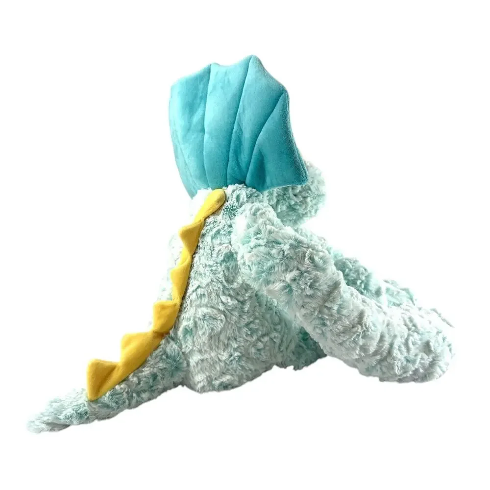 DEMDACO Heartful Hugs Triceratops Weighted Plush Dinosaur 20” Turquoise Sensory